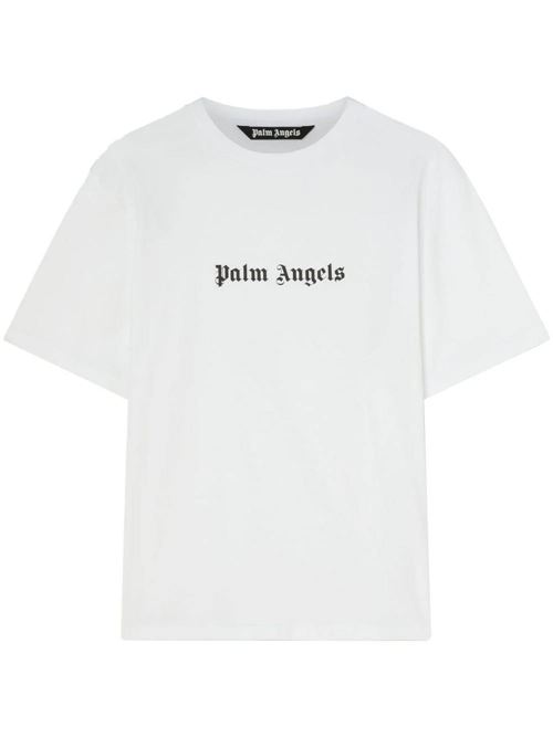 T-shirt bianca con logo davanti PALM ANGELS | PMAA089S24JER0020110